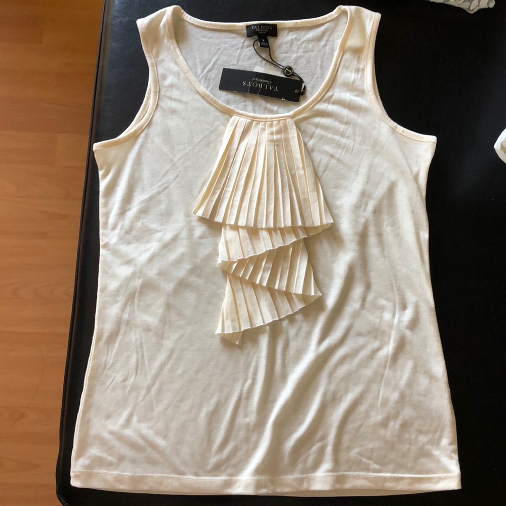 Tank with ruffle detailing